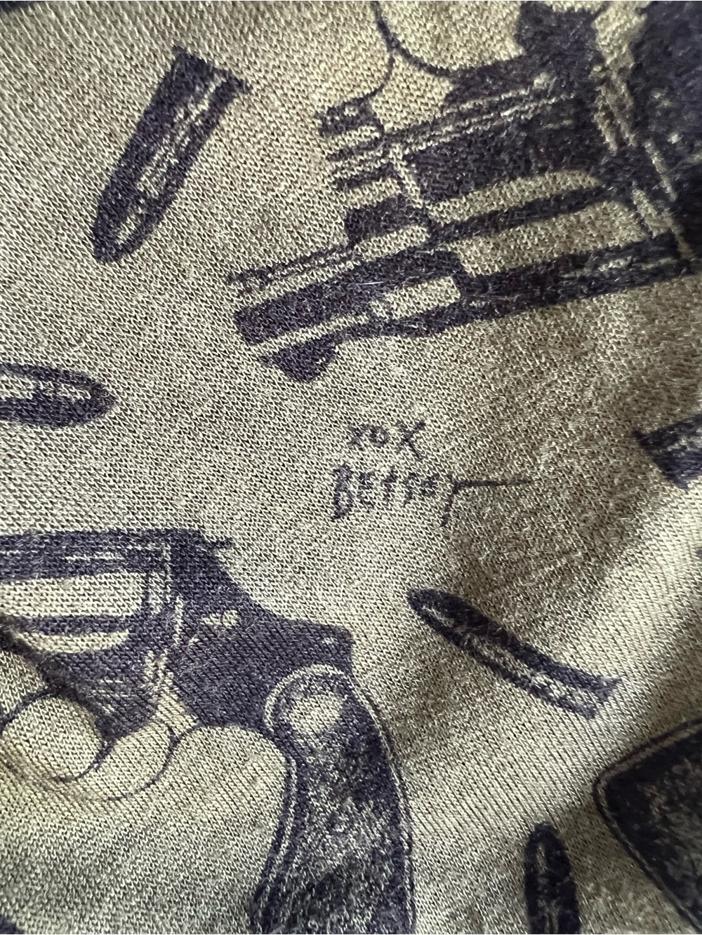 Betsey Johnson Gun Print Infinity Scarf - Picture 5 of 6